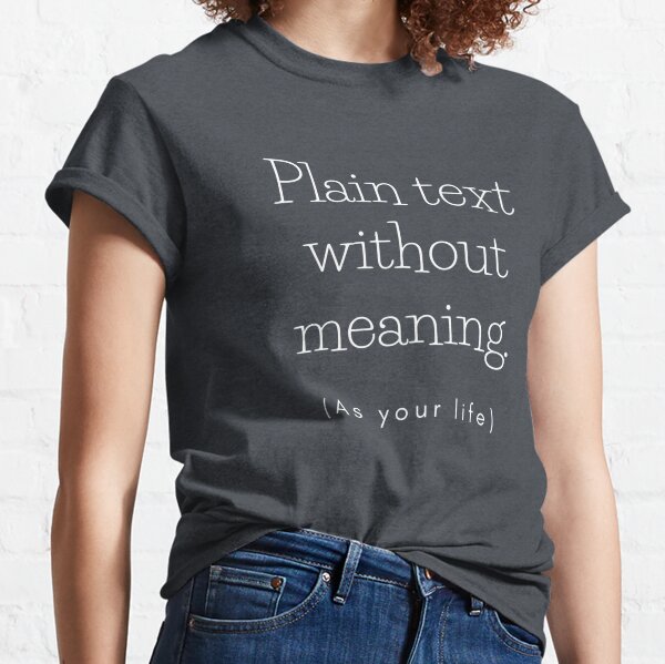 Female Round Neck Plain T-Shirt – Living Words