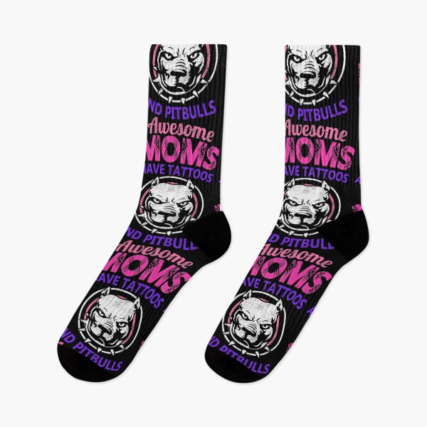 Item preview, Awesome Moms Have Tattoos And Pitbulls Mother's Day designed and sold by haselshirt.