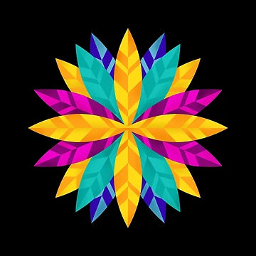 Artwork thumbnail, Colorful Flower Pattern by joabaj