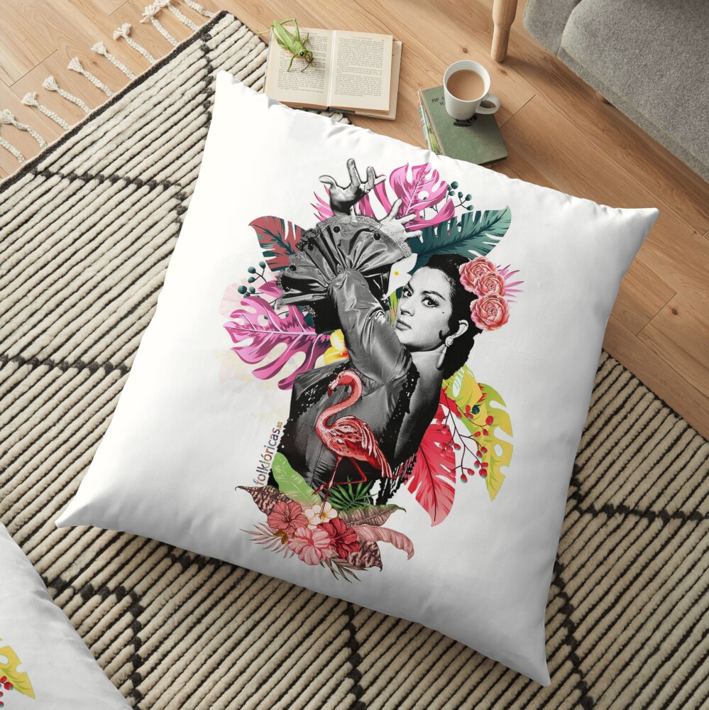 Lola Flores Tropical Flamenco Cojines de suelo