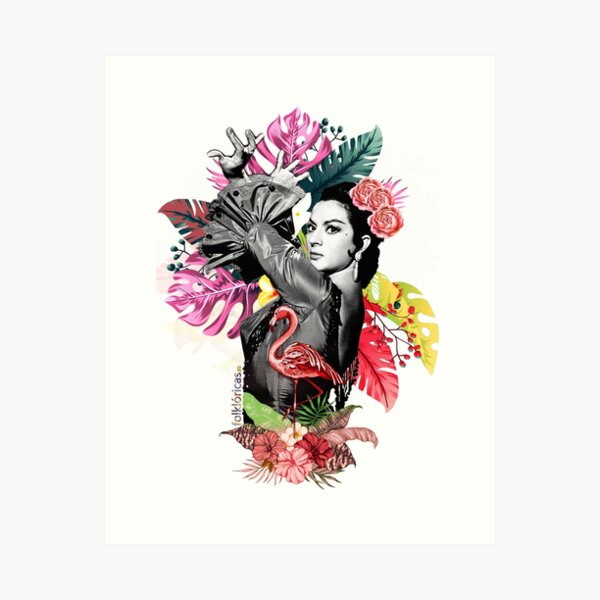 Item preview,  with the figure of Lola Flores as the main axis of the design. For all lovers of the couplet designed and sold by JmB Folkloricas.