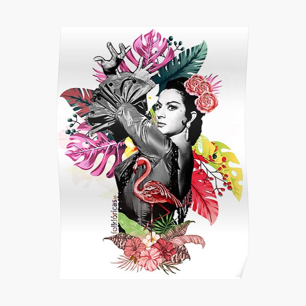 Lola Flores Tropical Flamenco Póster