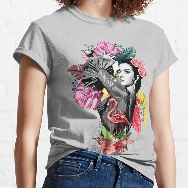 Lola Flores Tropical Flamenco Camiseta clásica