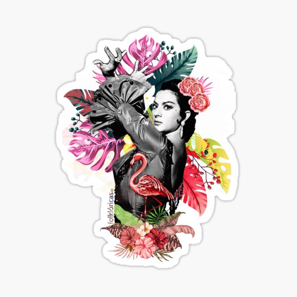 with the figure of Lola Flores as the main axis of the design. For all lovers of the couplet Sticker
