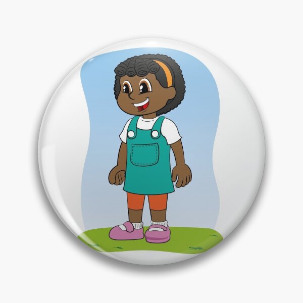 Item preview, Illustration child girl afro descendant smiling and happy designed and sold by LucianoCosmo.