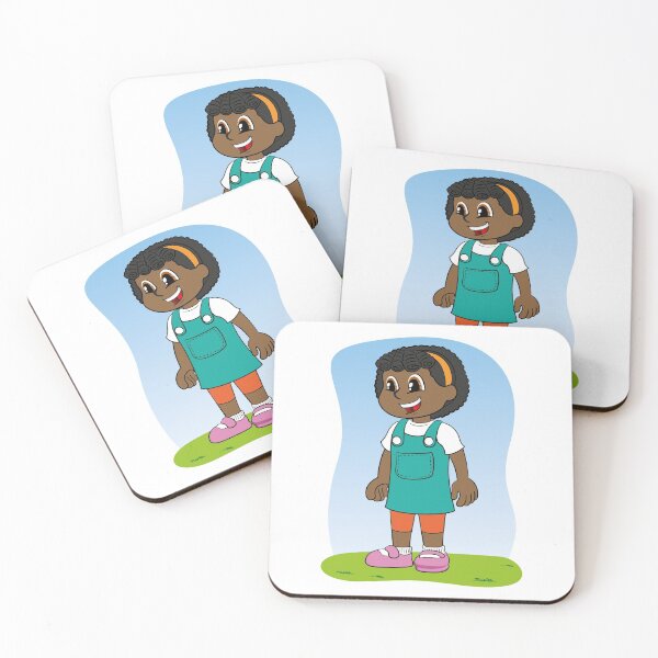 Item preview, Illustration child girl afro descendant smiling and happy designed and sold by LucianoCosmo.
