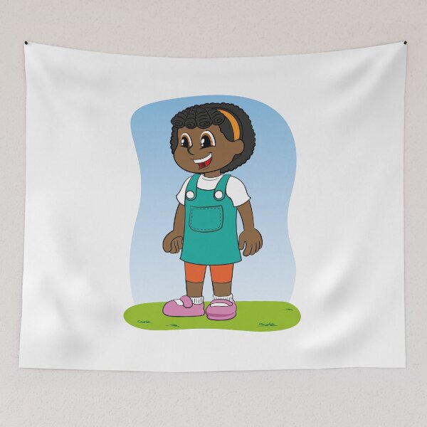 Item preview, Illustration child girl afro descendant smiling and happy designed and sold by LucianoCosmo.