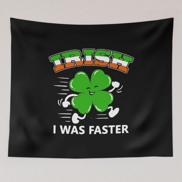 Item preview, Irish I Was Faster St. Patrick's Day Lucky Clover designed and sold by haselshirt.