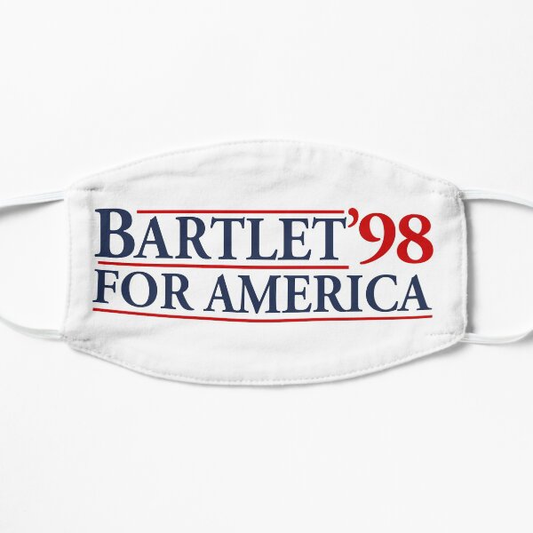Bartlet for America Slogan Flat Mask