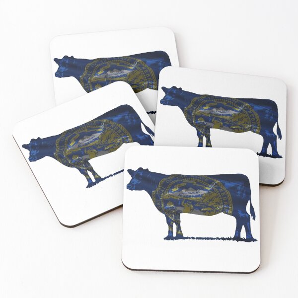 Item preview, Nebraska Cow State Flag designed and sold by ForgeGraphics.