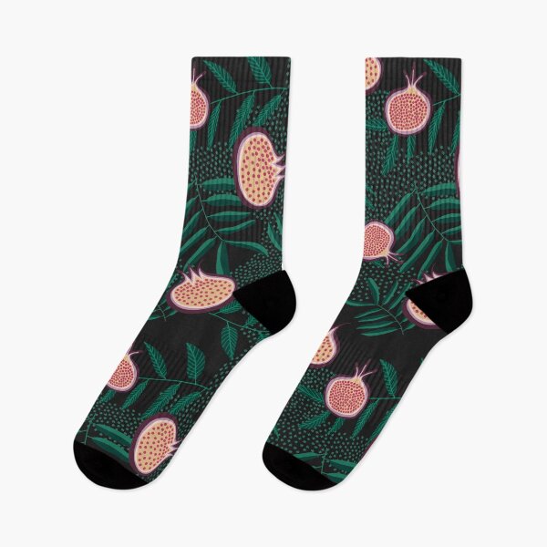 Item preview, Pomegranate and Leaves Pattern designed and sold by space-kitten.