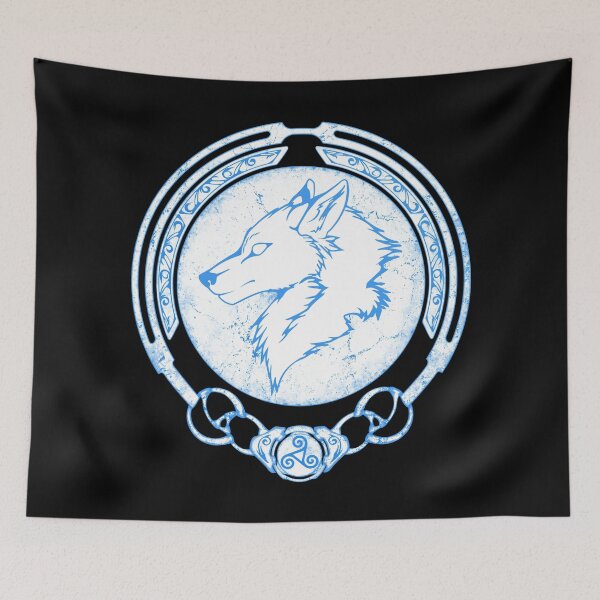 Item preview, White Fenris Wolf  designed and sold by NicGrayGraphic.