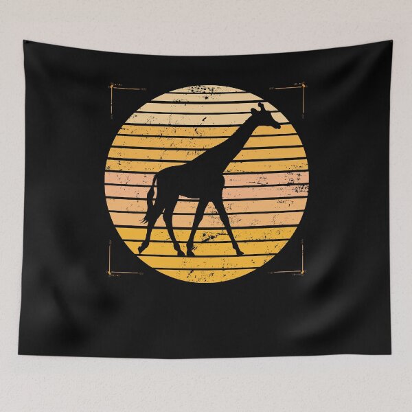 Item preview, Retro safari giraffe designed and sold by bestshirtdesign.