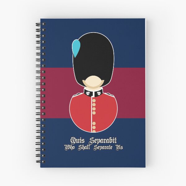 Item preview, Irish Guards, Blue Red Blue, Hardback Journal & Spiral Book designed and sold by BlueRedBlue.