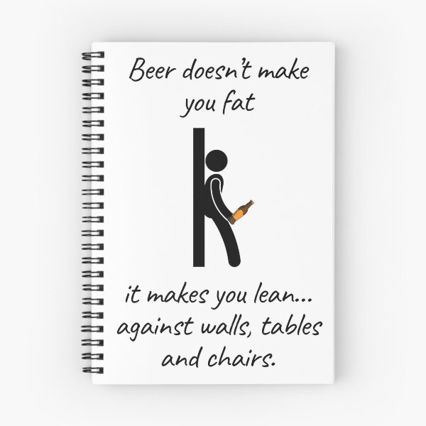 Item preview, Beer doesn't make you fat, it makes you lean | Beer Jokes designed and sold by Beercreation.
