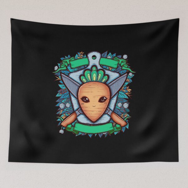 Item preview, Carot and Knife Coat of Arms Illustration designed and sold by ZaryaKiqo.