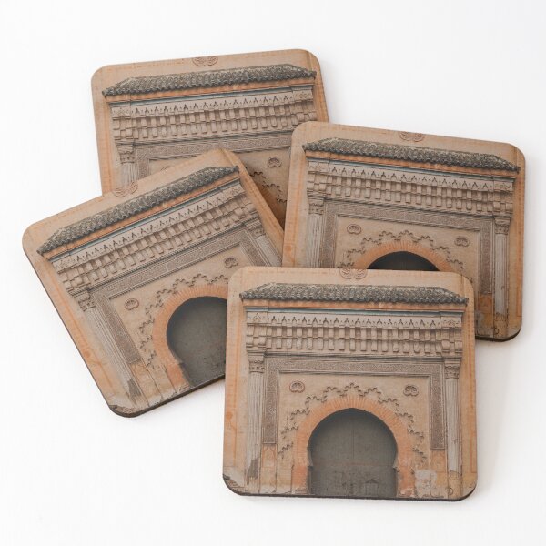 Item preview, moroccan colorful vintage doorway in marrakech souks designed and sold by Morocco Marrakech Photo Prints.