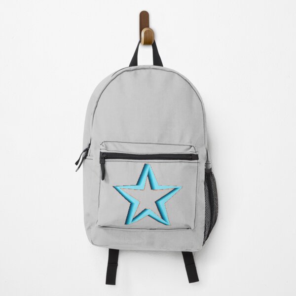 Item preview, Shadowed Gradient Ombré Blue Navy Cerulean Cyan Layered Bold Outlined Star designed and sold by byemma.