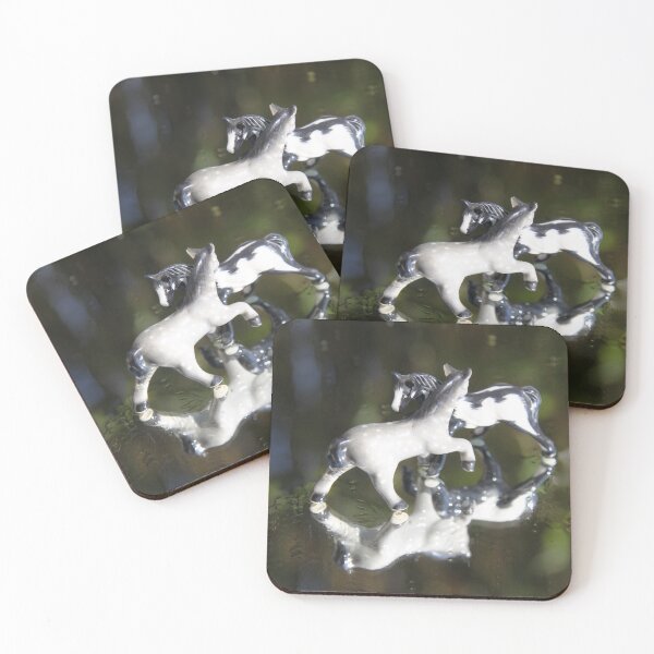 Item preview, Grey marble precious horse miniature figurine designed and sold by EstelleRossetti.