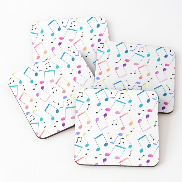 Item preview, Watercolor Musical Note Pattern designed and sold by Jrw-Design.