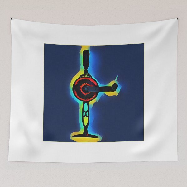 Item preview, hand drill pop art designed and sold by Val Goretsky.
