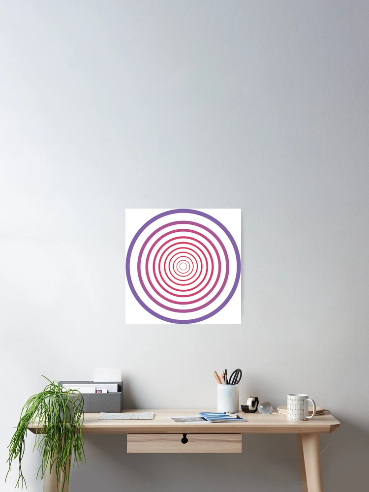 Thumbnail 2 of 3, Poster, gradient illusion designed and sold by powerpointer.