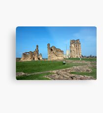 Priory castle Tynemouth Metal Print