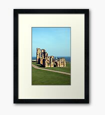 Priory castle Tynemouth Framed Print