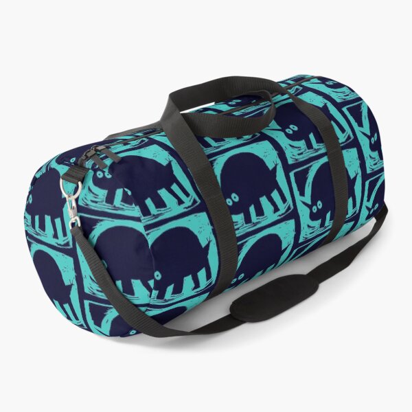 Item preview, dark blue rhino linoprint designed and sold by sonabeam.