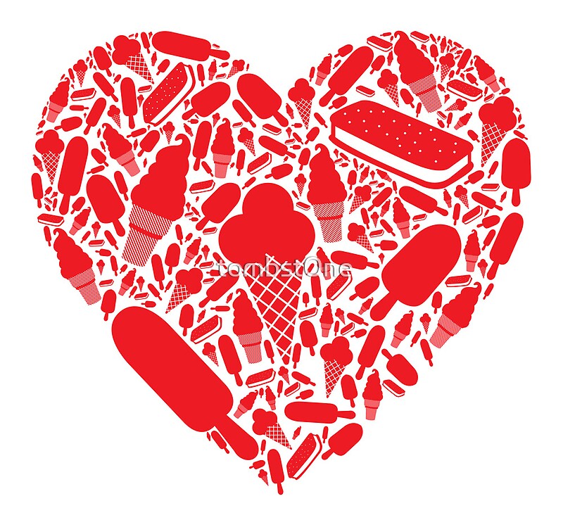 "Ice Cream Love" by tombst0ne Redbubble