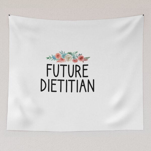Item preview, future Dietitian : Dietitian , Nutrition , Funny Nutrition Saying, Nutritionist, Nutrition Student,Gift For Her ,floral idea design designed and sold by Chamssou.