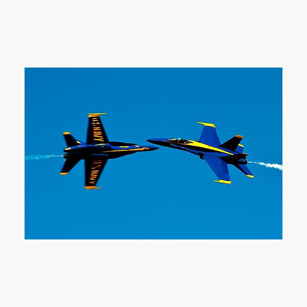 Blue Angels cross over Photographic Print