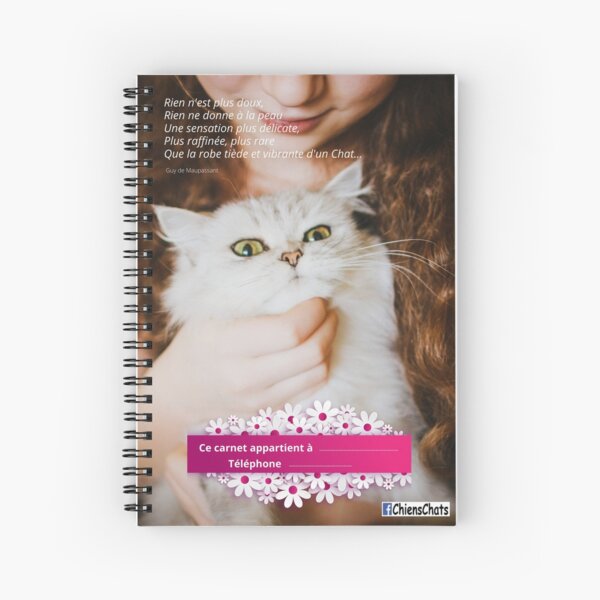 The sweetness of a cat Spiral Notebook
