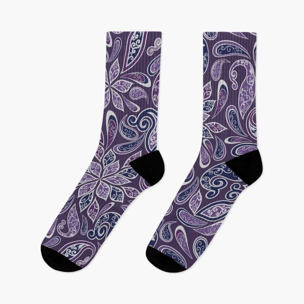Item preview, Gorgeous Paisley Art in Shades of Purple and Lavender designed and sold by Dibble Dabble Designs.