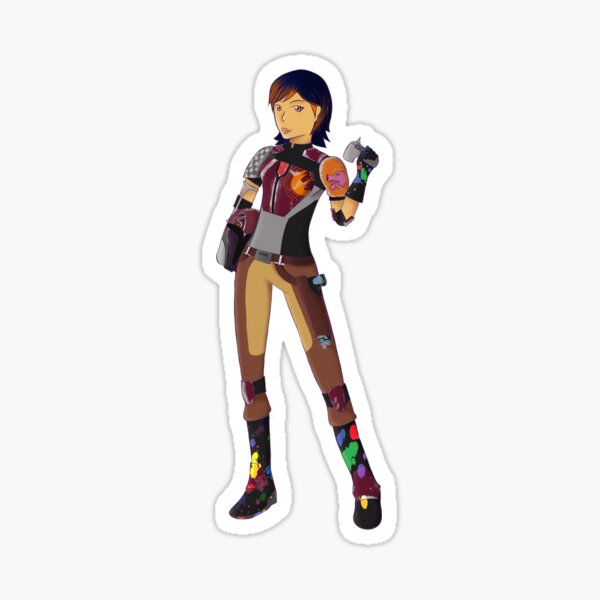 Vista previa del artículo con la obra «Sabine Wren - Sin logotipo», diseñado y vendido por Adre4m.