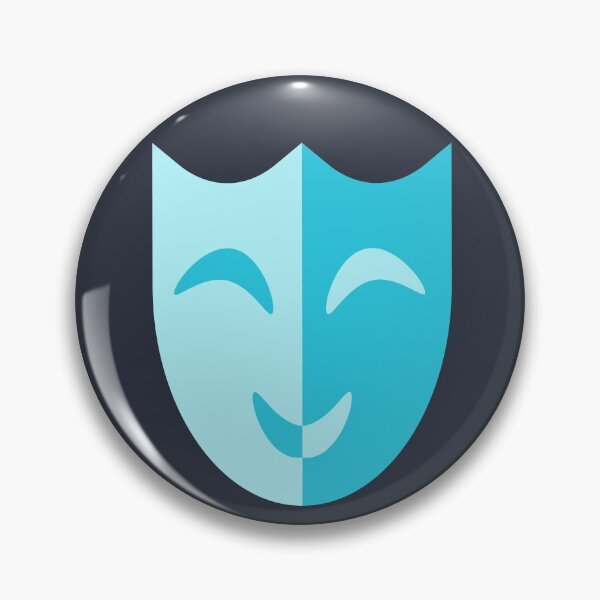 Item preview, Theatrical mask smiles blue designed and sold by EvgeniiV.