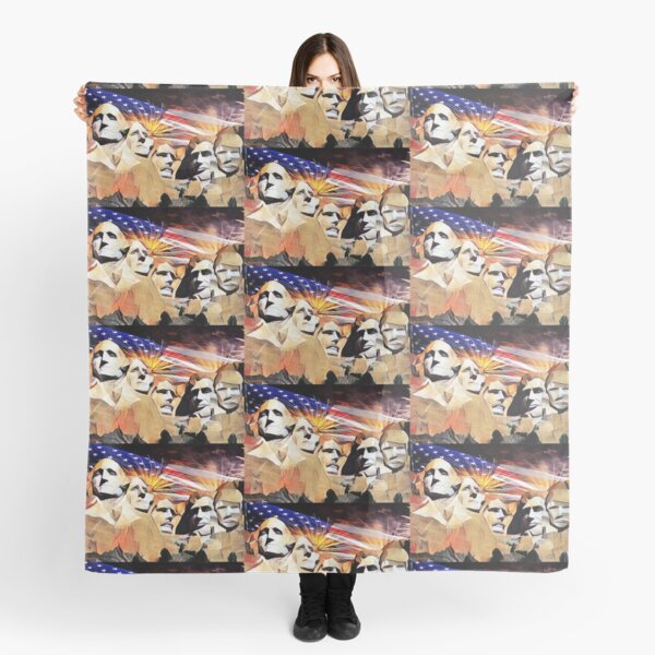 Mt Rushmore 4th of July Scarf