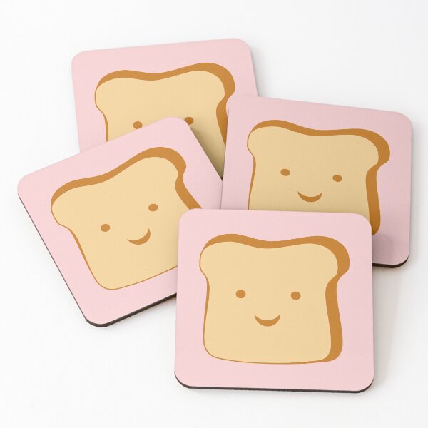 Item preview, Happy Toast (Pink Background) designed and sold by elrathia.