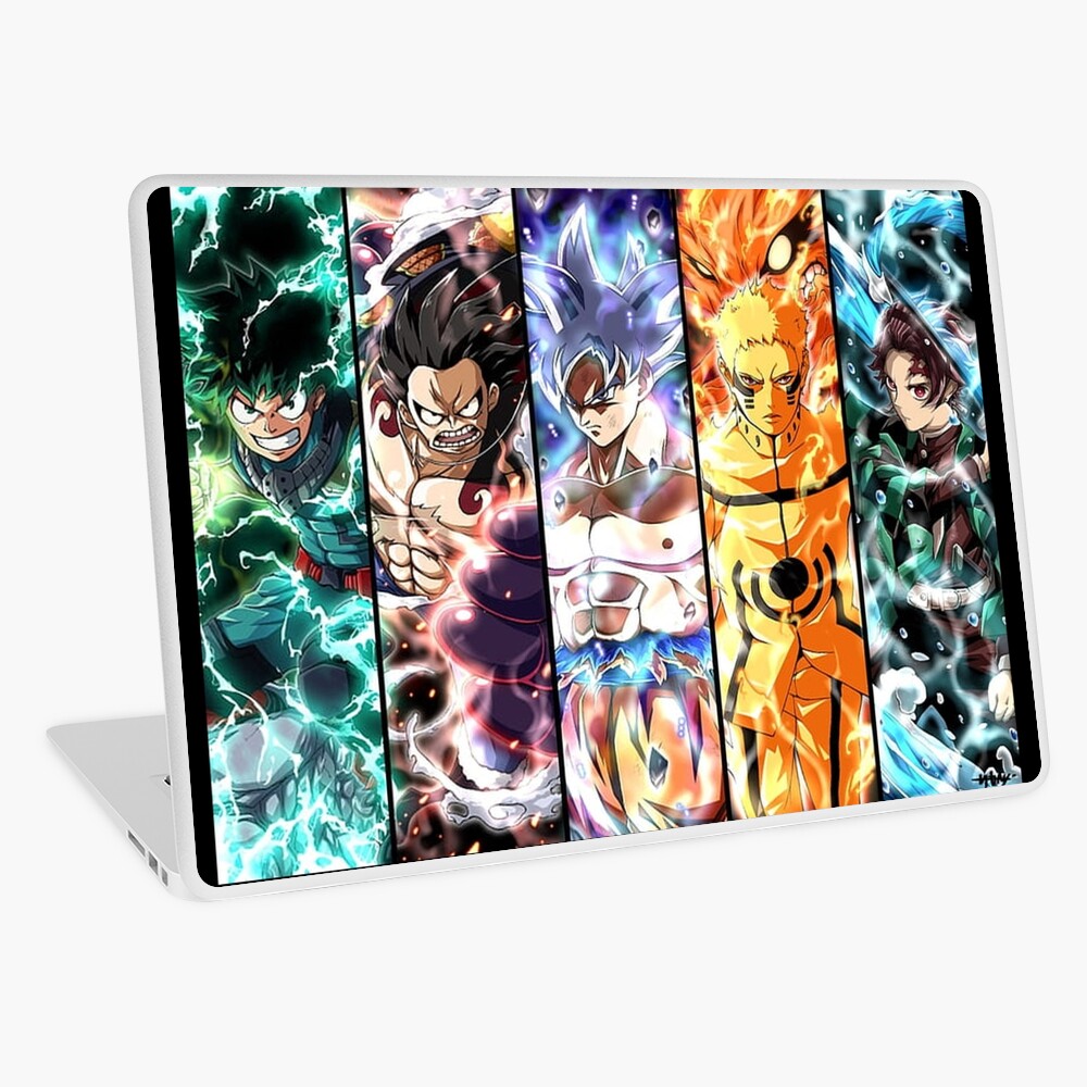  Anime  Crossover Laptop  Skin  by RenzoBE Redbubble