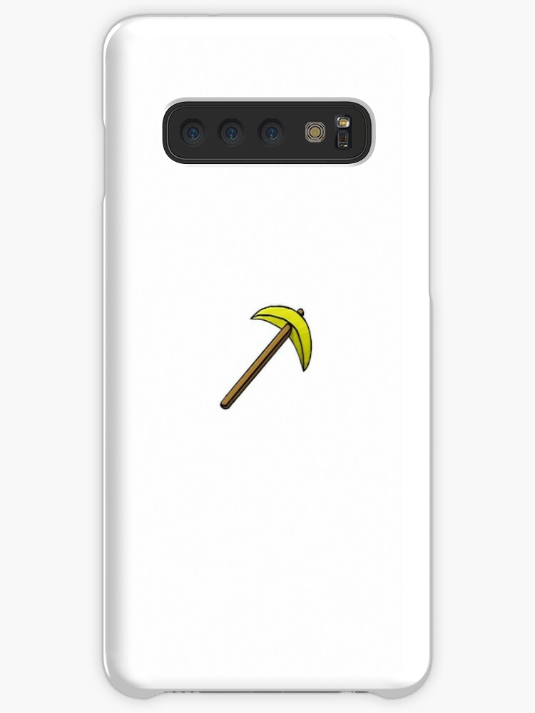 Minecraft Golden Pickaxe Case Skin For Samsung Galaxy By Dimiart Redbubble - golden frying pan roblox