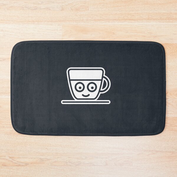 Item preview, Espresso Coffee Tea Cup Face on Blue Character Icon designed and sold by npdstudio.