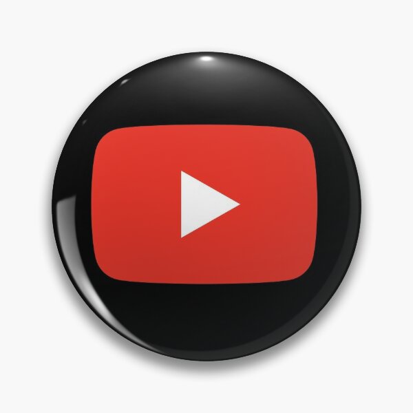 Youtube Logo Dark Black Version Pin By Benizdani Redbubble