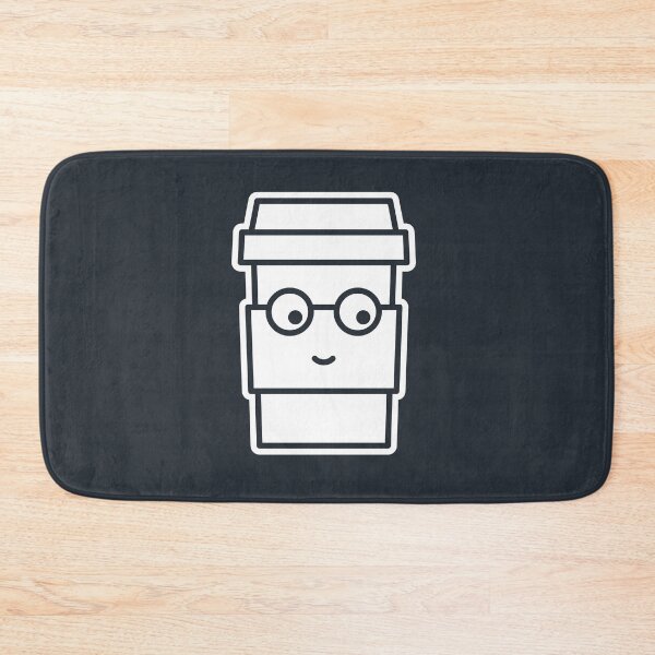 Item preview, Takeout Coffee Cup Face on Blue Character Icon designed and sold by npdstudio.