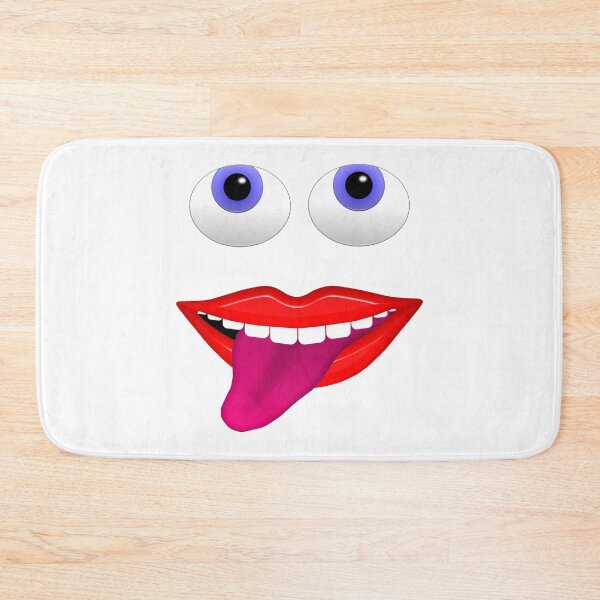Item preview, Smiling Mouth With Tongue Out and Blue Eyes designed and sold by MarkUK97.