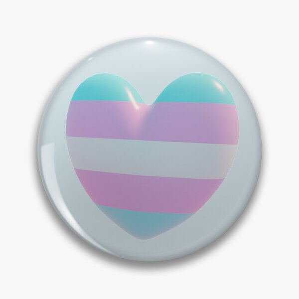 Item preview, Trans Flag Heart  designed and sold by mooboo24.