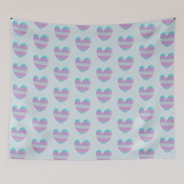 Item preview, Trans Flag Heart  designed and sold by mooboo24.