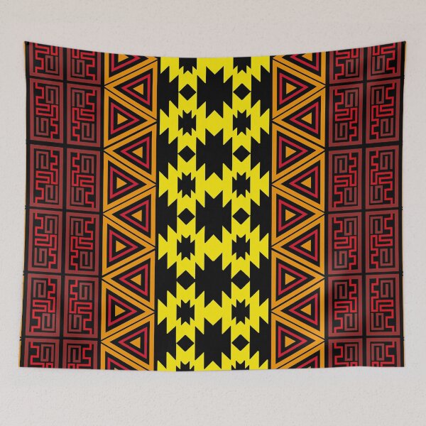 Item preview, Aztec Pattern Design 2 fire red designed and sold by Jake Purcell.