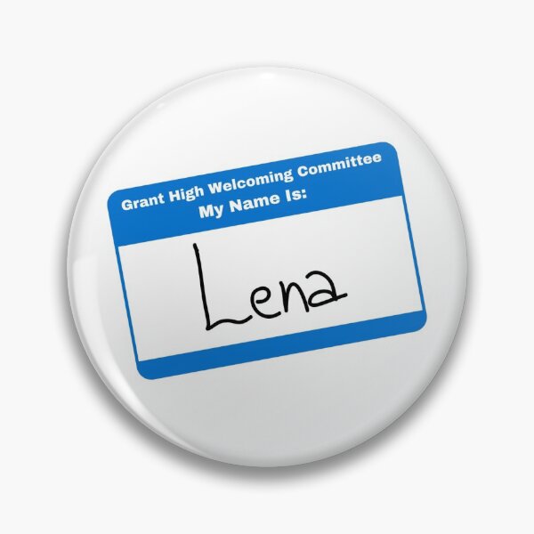 Lena's Nametag Pin