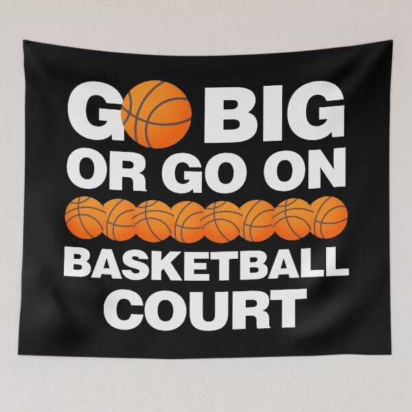 Item preview, Go Big or Go on Basketball Court designed and sold by elhefe.