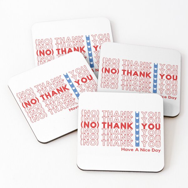 Item preview, No Thank You - Reject Plastic Bags, Go Reusable and Sustainable designed and sold by gimmesometees.